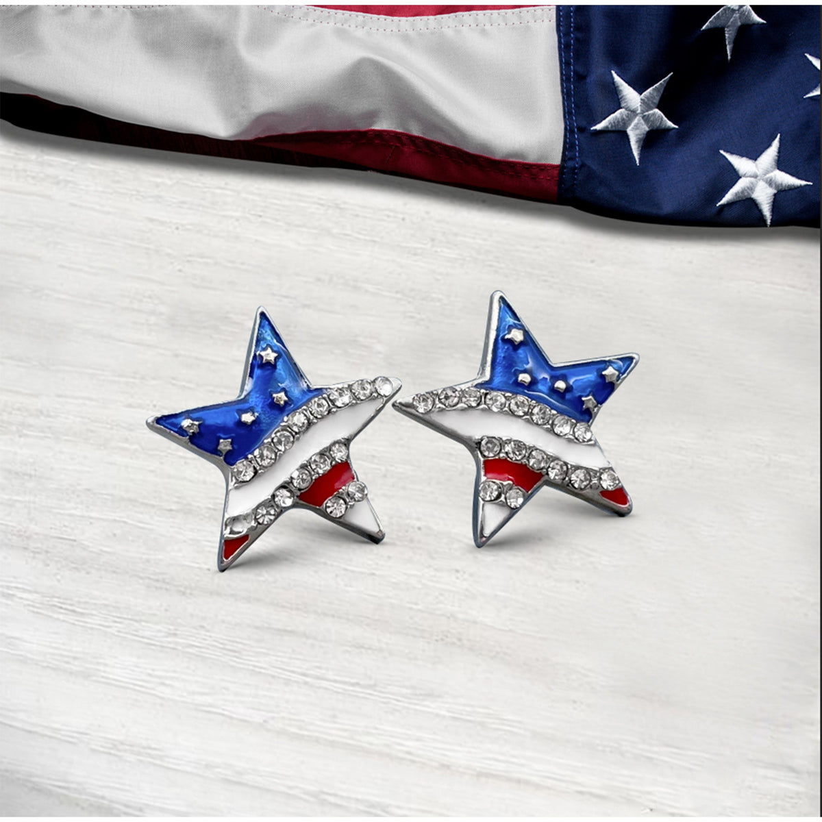 USA Star Stud Earrings