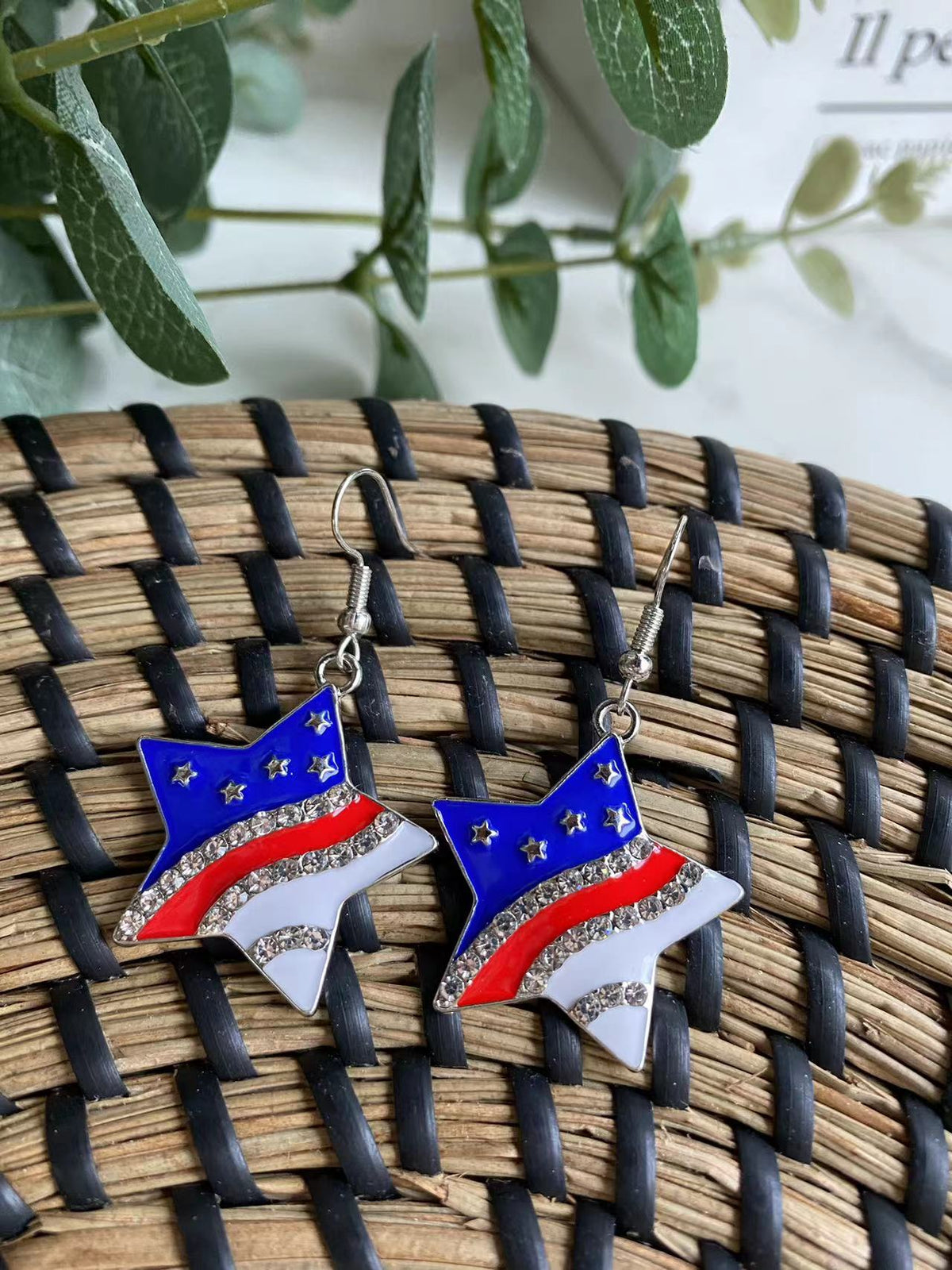 USA Star Studded Earrings