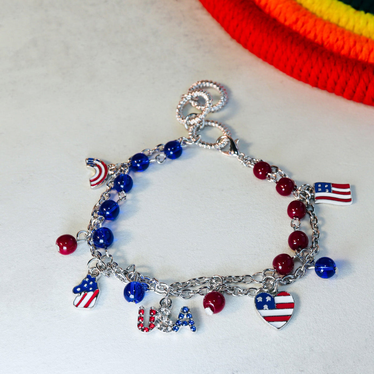 USA Charm Bracelet