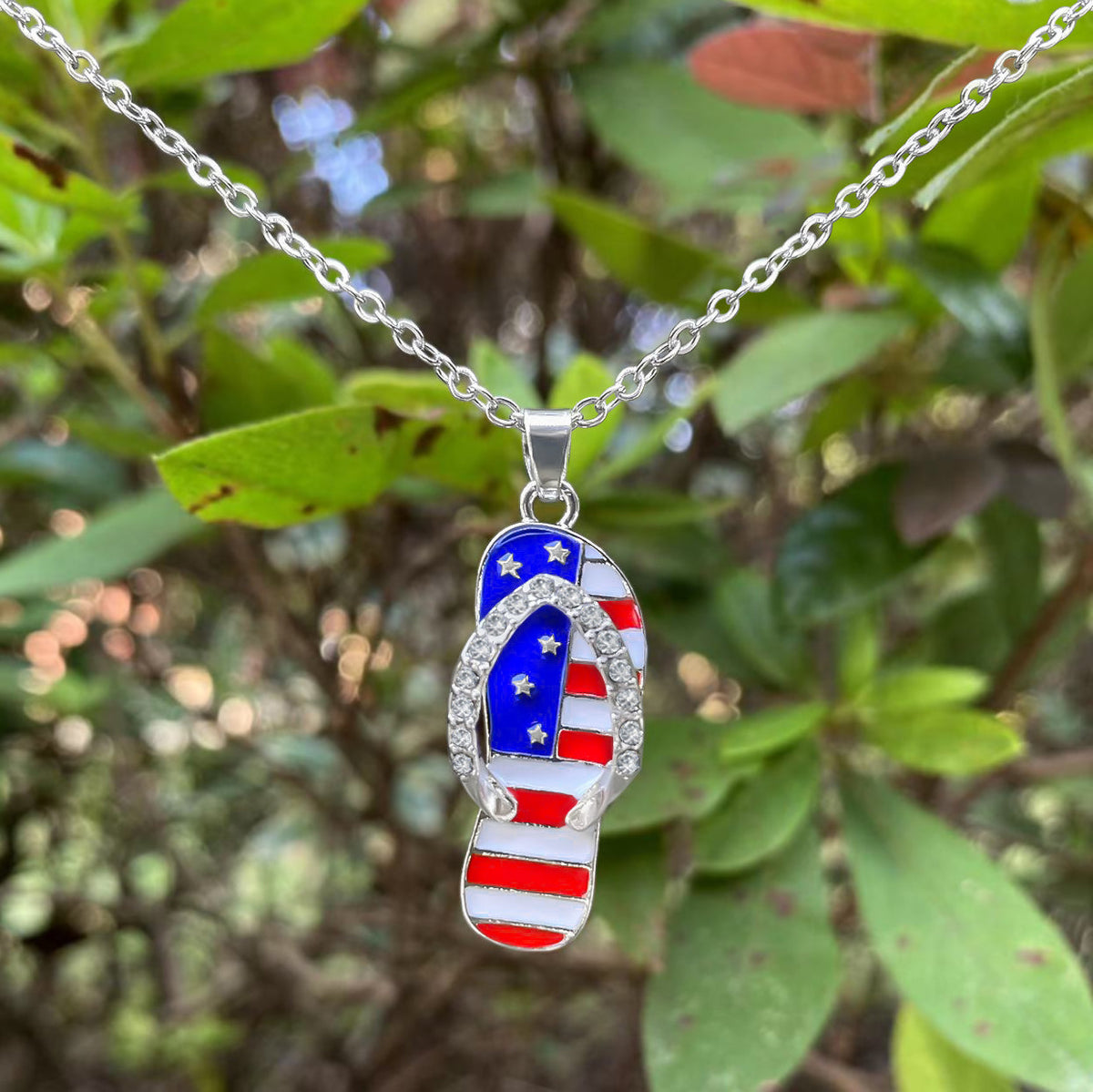 USA Flip Flop Necklace