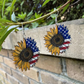 USA Sunflower Earrings