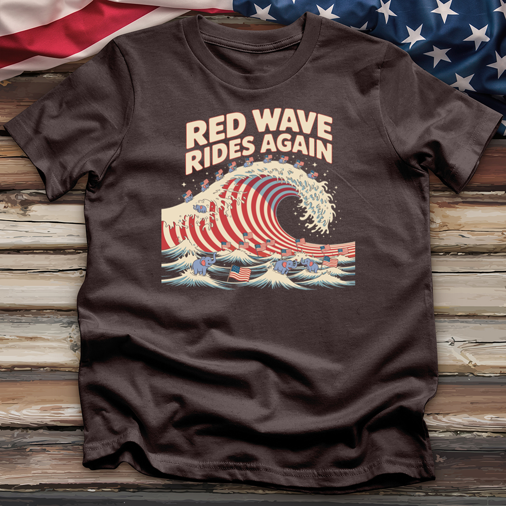 Red Wave Rides Again Tee