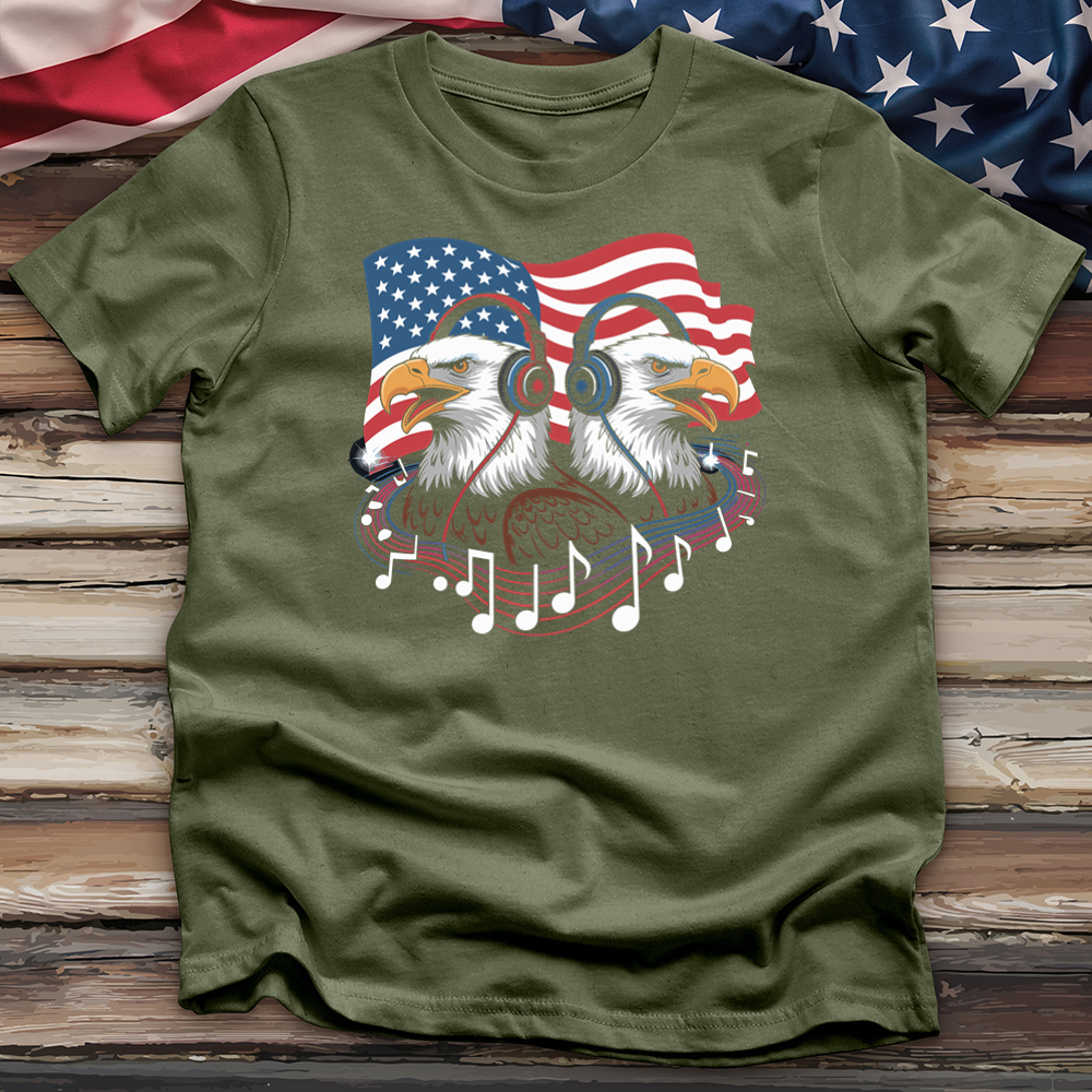 Eagle With Headphone Tee