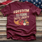 Freedom to Fork Taste Liberty Tee