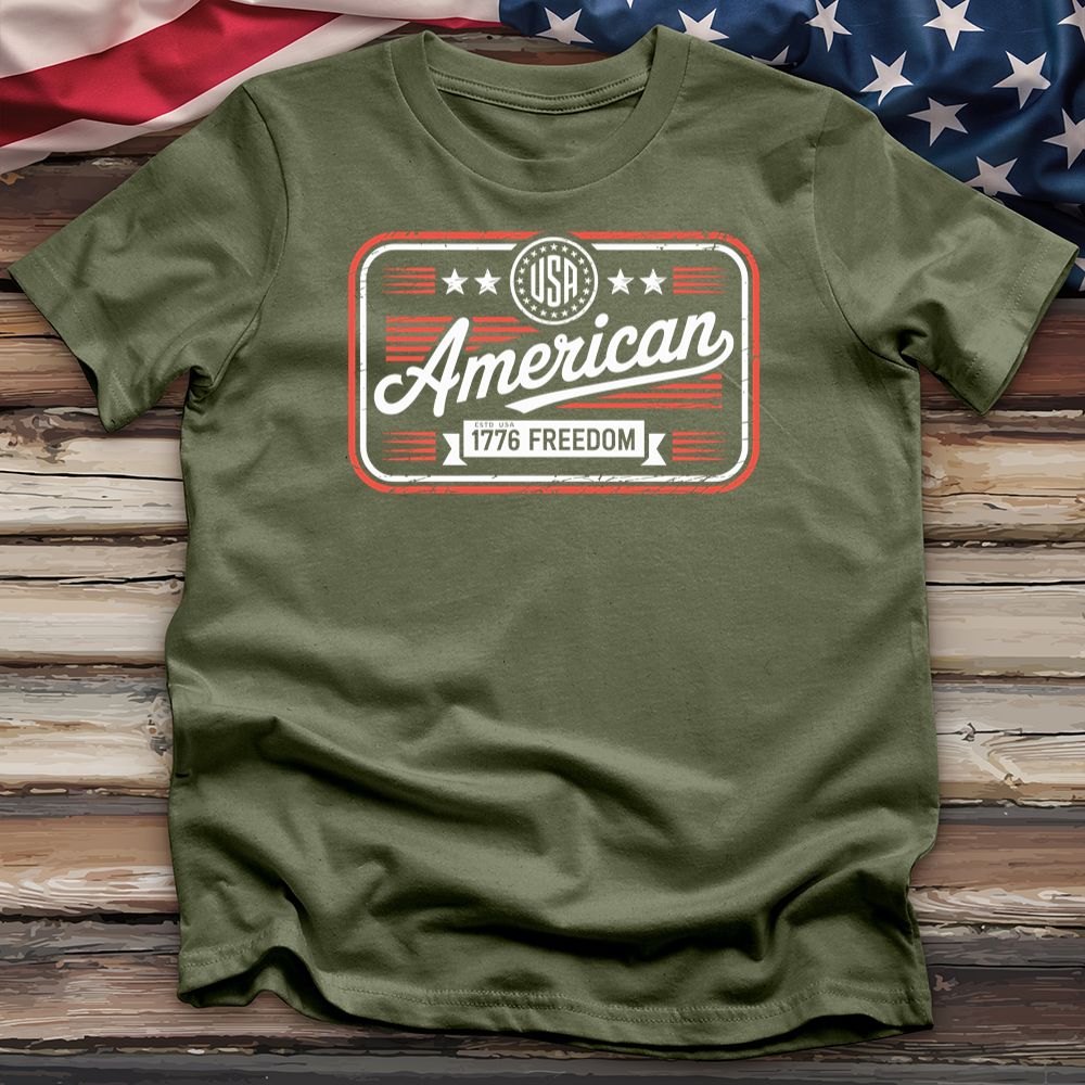 Usa American 1776 Freedom Tee