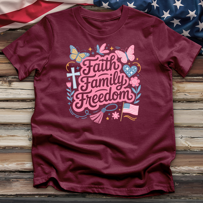 Faith Family Freedom Tee