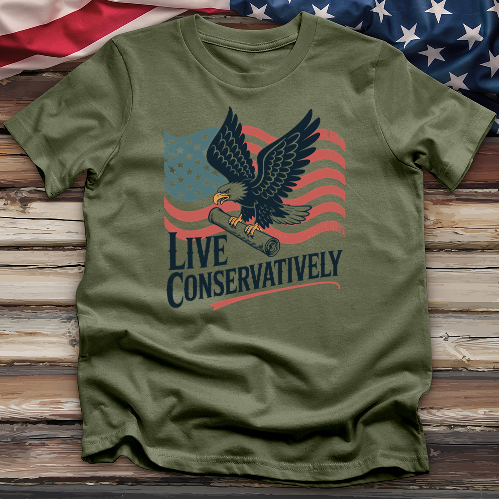 Live Conservatively 2 Tee
