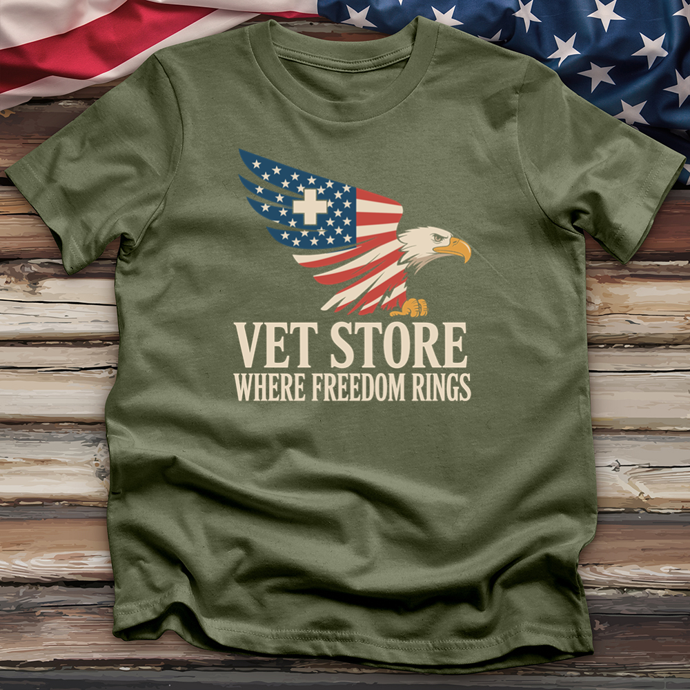 Vet Store Where Freedom Rings Tee