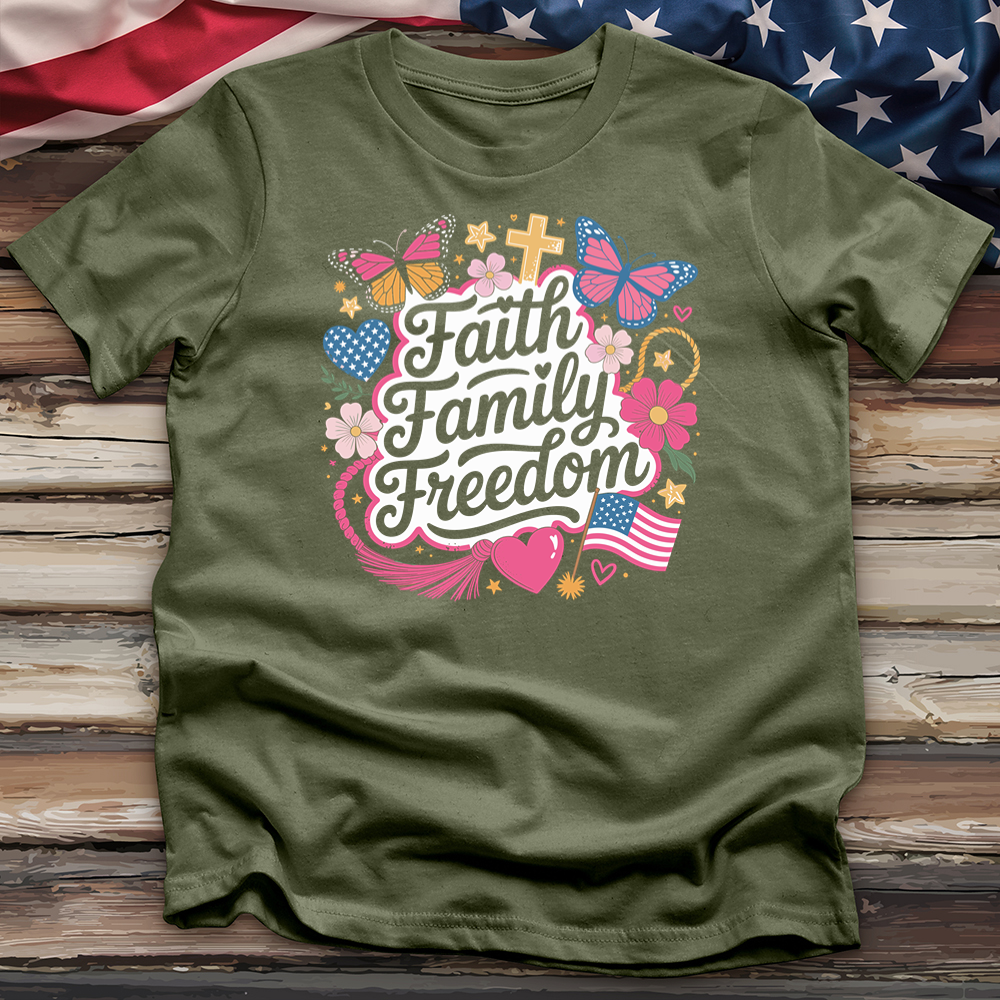 Faith Family Freedom 2 Tee