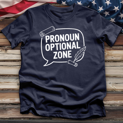 Pronoun Optional Zone Tee
