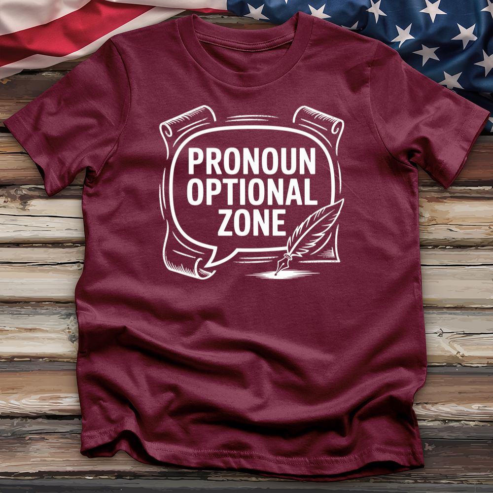 Pronoun Optional Zone Tee