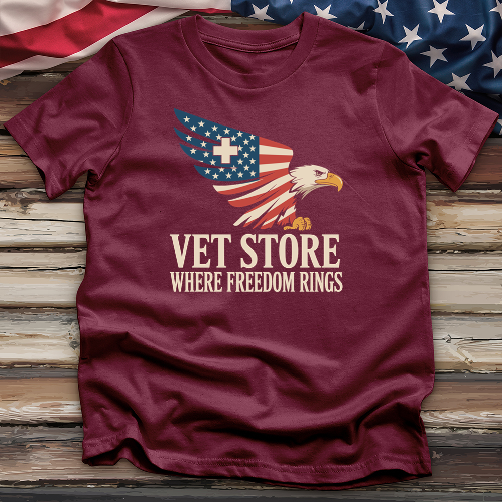 Vet Store Where Freedom Rings Tee