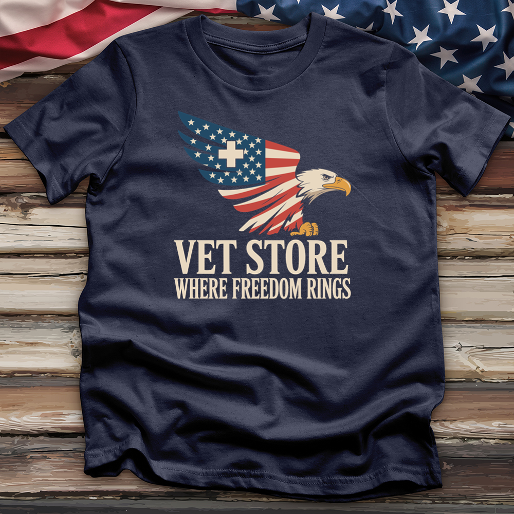 Vet Store Where Freedom Rings Tee