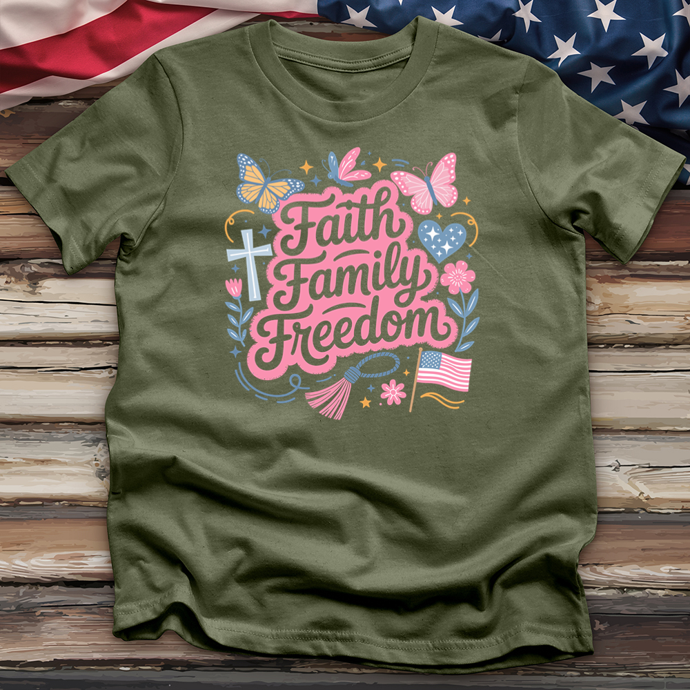 Faith Family Freedom Tee