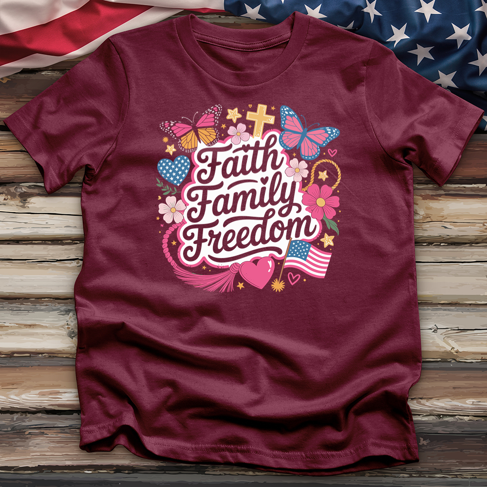 Faith Family Freedom 2 Tee