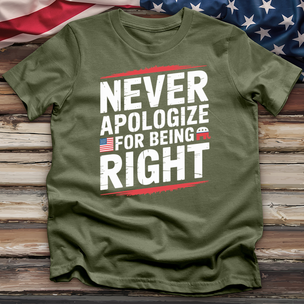 Never Apologize for Being Right Tee
