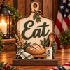 Eat Cuttingboard patriotic wood decor