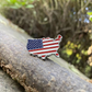 USA Map Flag Pin