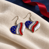 USA Heart Earrings