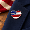 USA Heart Pin