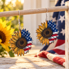 USA Sunflower Earrings